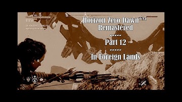 Horizon Zero Dawn™ Remastered Part 12 - In Foreign Lands