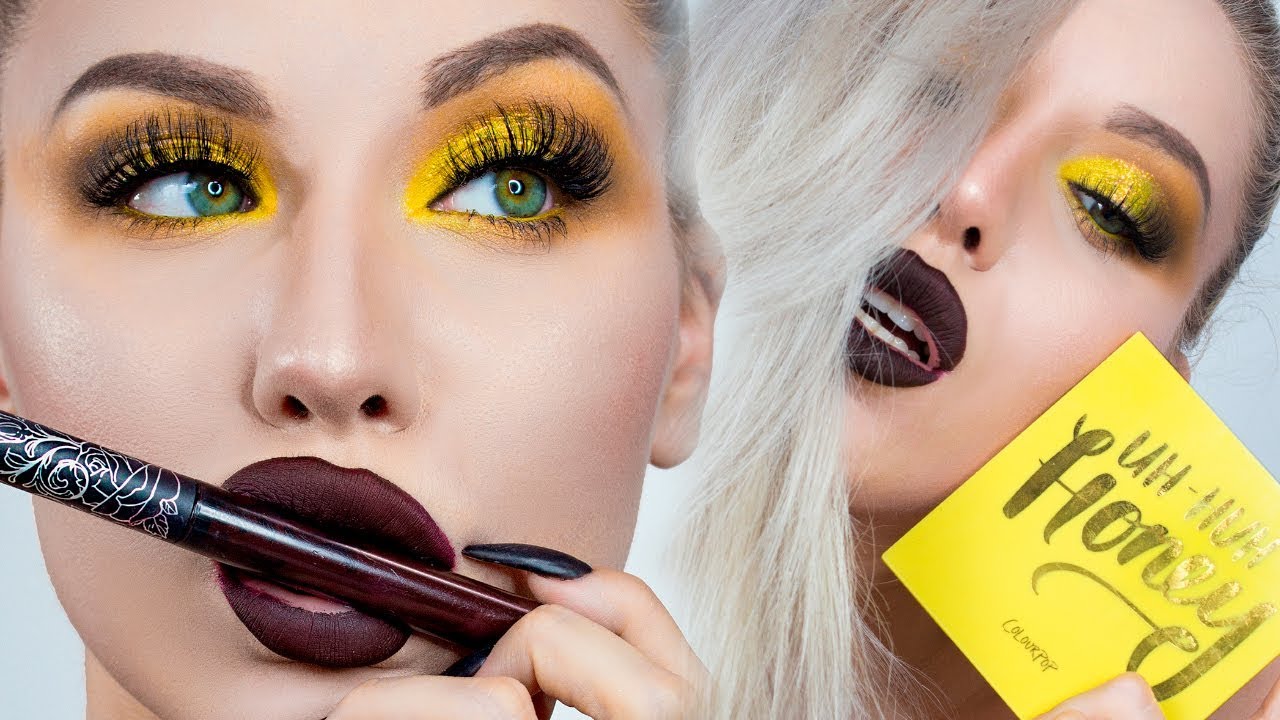 MAQUILLAJE TODO AMARILLOS CON UH HUH HONEY DE COLOURPOP - LOOK PASO A PASO|| GotyMakeUp3