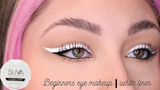 Beginner Eye Makeup White Winged Liner | Beautybyjosiek