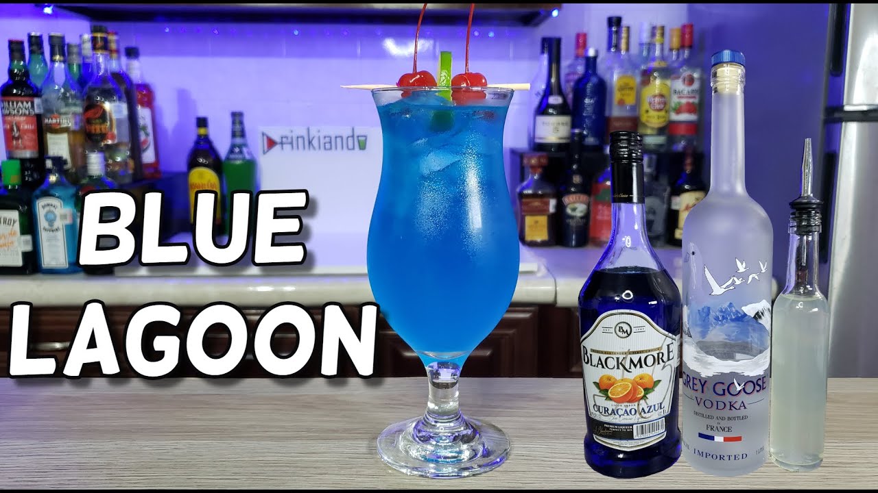 ¿Cómo Preparar El Blue Lagoon? | Laguna Azul | Coctel Clásico Y Fácil De Preparar