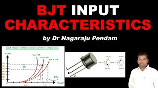 BJT input characteristics in CE Configuration I Lab Experiment I Dr. Nagaraju Pendam