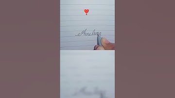 stylish Amelia name🔥 beautiful handwriting pen #handwritingpen #signature