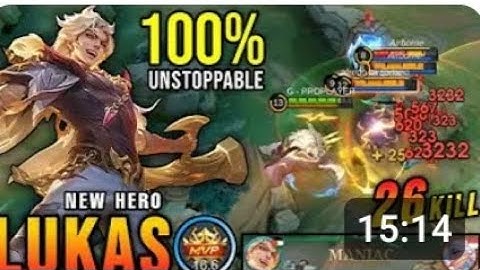 lukas mlbb new hero gameplay g pro player lukas best build 2024 lukas mobile legends top 1 global