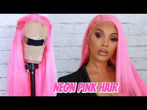 lets-make-a-wig-|-neon-pink-hair