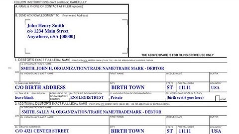 Claim Your STRAWMAN - File Your UCC1 - Financing Statement Online