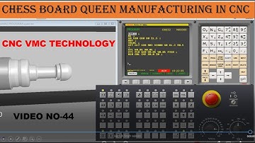 queen of chess made from cnc lathe || cnc programming