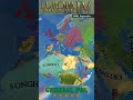 EU4: Ortus Gentium mod - Europe timelapse #shorts
