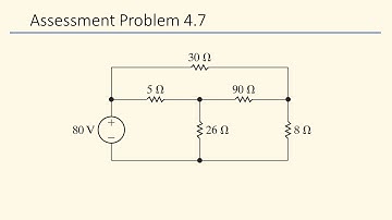 Assessment Problem 4.7 (Nilsson Riedel) Electric Circuits 10th Edition - Mesh-Current Method