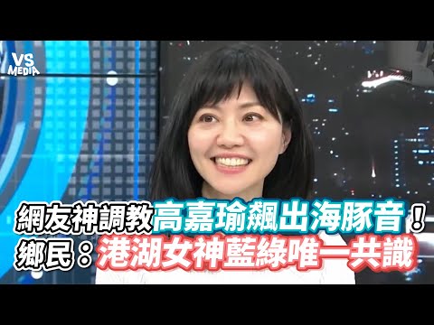 網友神調教高嘉瑜飆出海豚音！鄉民：港湖女神藍綠唯一共識《VS MEDIA》