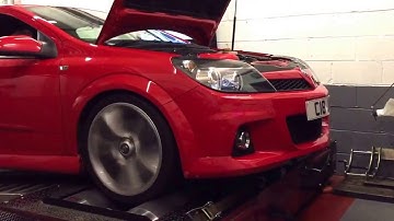 Astra VXR fairly standard runs 230bhp on the Dyno at Dynodaze.