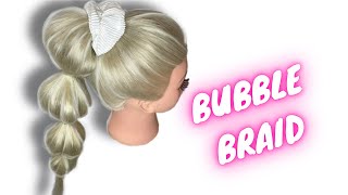 Красивая и простая прическа вместо обычного хвоста \ HOW TO : BUBBLE BRAID \ Beautymaker