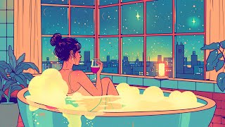 bathroom with lady relaxing. [lofi / lofi music for late night vibes / chill beats]