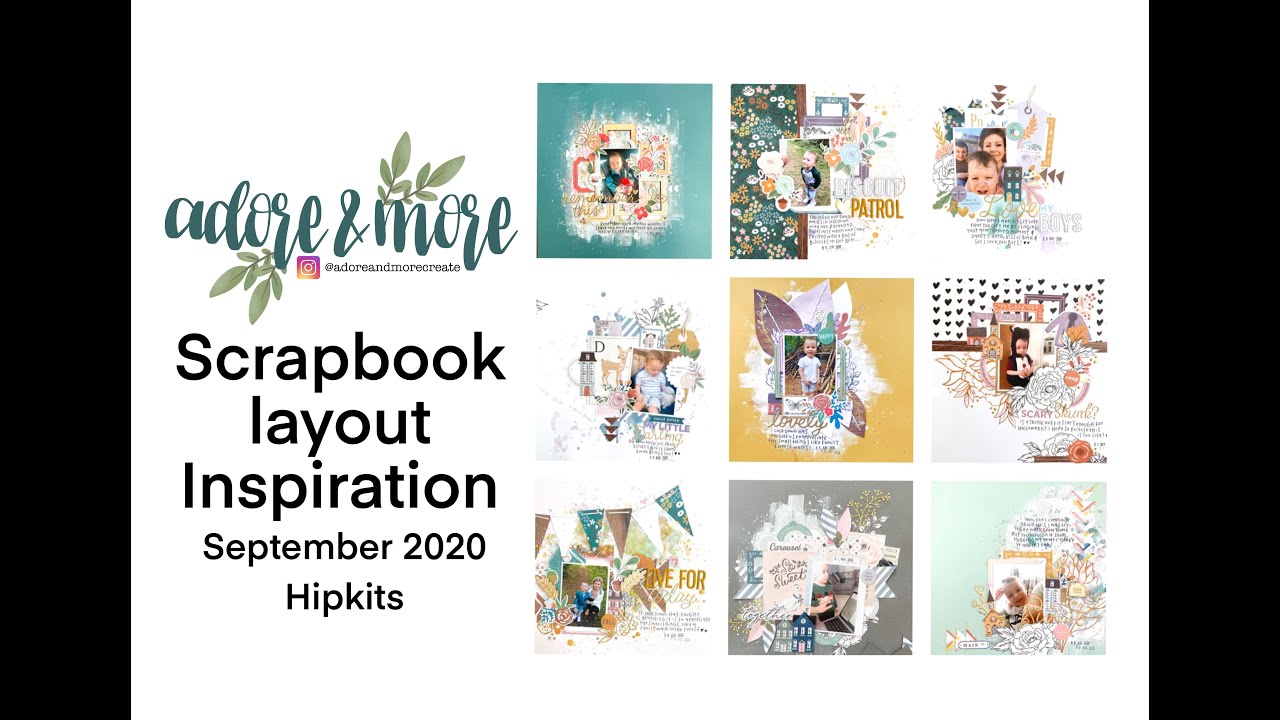 SCRAPBOOK INSPIRATION | September 2020 Hipkits