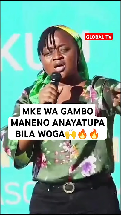 MKE WA GAMBO MANENO ANAYATUPA BILA WOGA🔥🙌... #shortsvideo #trending