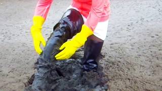 adidas&amp;ACQUO rubber boots in Deep Mud