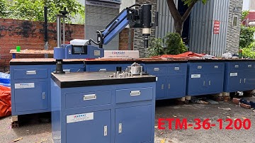 Máy ta rô cần điên Unifast ETM-36-1200 ta ro M10 đến M36 trên thép kết hợp bàn ta rô 600x800mm