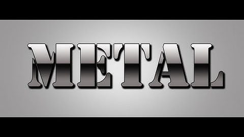 photoshop cs6 metal text effect