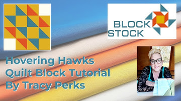 Hovering Hawks free Quilt Block Tutorial by Tracy Perks, easy beginner quilt blocks