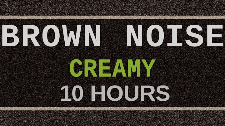 Creamy Brown Noise (12 Hours) BLACK SCREEN - Study, Sleep, Tinnitus Relief and Focus