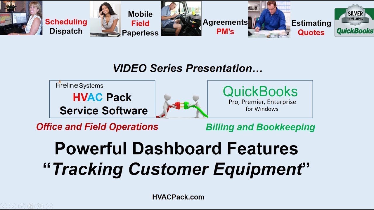 QuickBooks Scheduling Software Tracking Customer Equipment YouTube