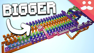 MINECRAFT CHALLENGE: Making BIGGER Piston Extenders!