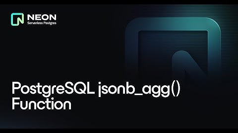 PostgreSQL Tutorial: jsonb_agg Function with Practical Example #postgresql #postgres #json