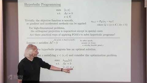 First-Order Methods and Hyperbolic Programming