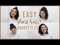 EASY Short Hair Hairstyles // Especially for Layered Hair