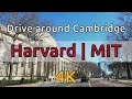 Drive around Cambridge in 4K | Harvard, MIT, Charles River