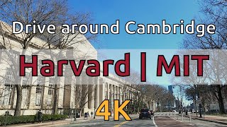 Drive around Cambridge in 4K | Harvard, MIT, Charles River