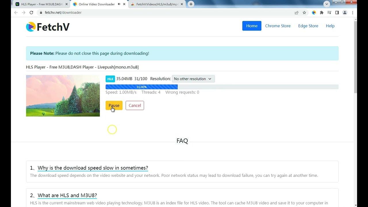 Download hls, m3u8, blob, mp4 videos online from all web page YouTube