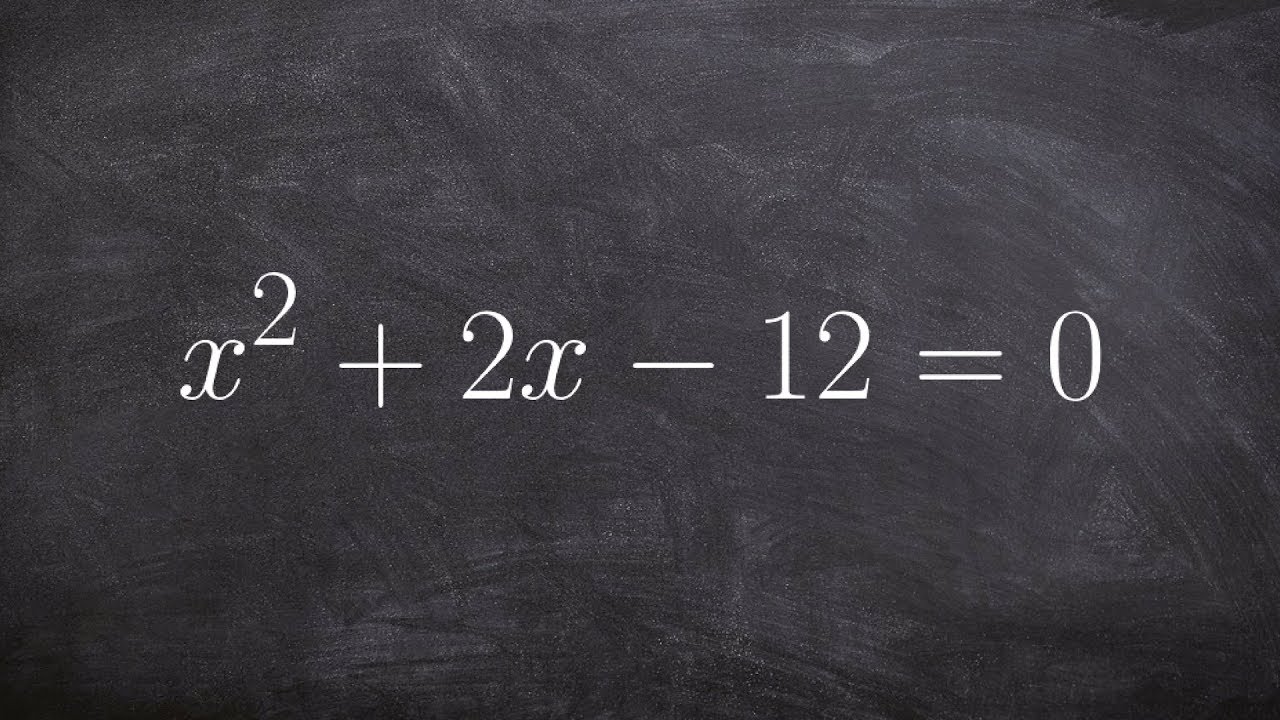 How To Solve An Equation By Completing The Square YouTube