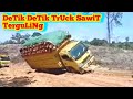 Kumpulan  Detik Detik Truck muatan sawit Terbalik