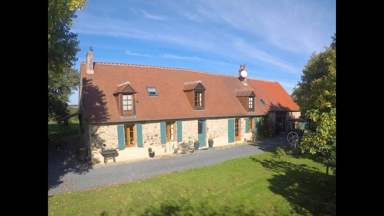 Te Koop / A Vendre Woonboerderij met gîte in Midden Frankrijk YouTube