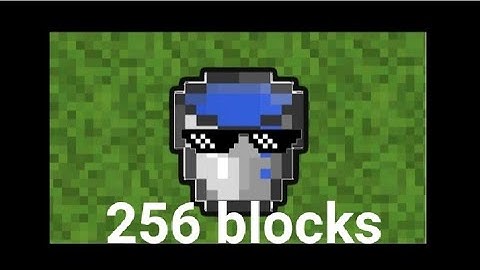 water bucket mlg from 256 blocks height