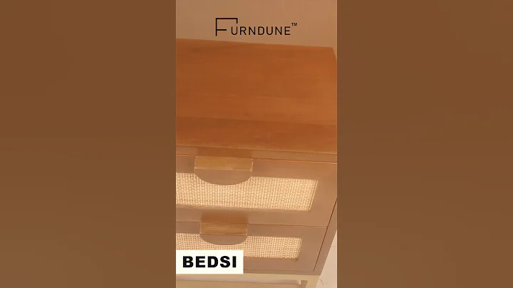 Rattan Bedside Table: Embrace Tropical Elegance  #furndune #mordenfurniture  #homedecor #furniture