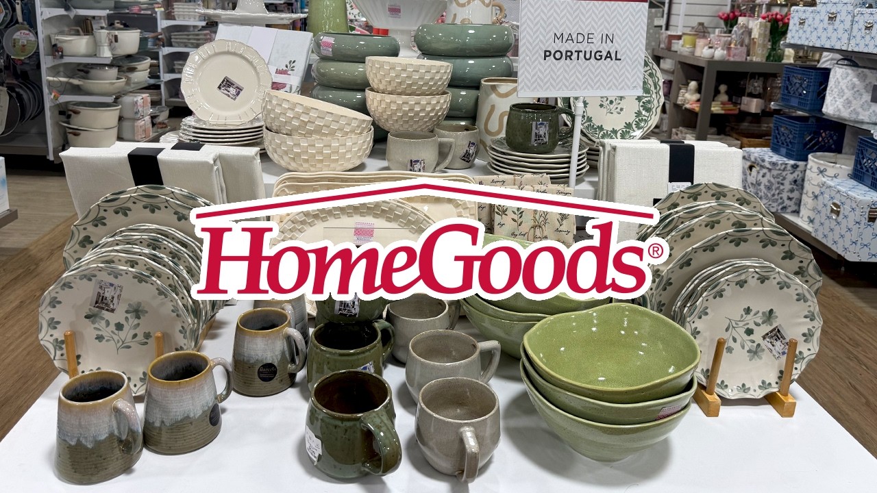 💐 HOMEGOODS NEW SPRING FINDS ❤️ BEAUTIFUL TABLEWARE, PANS, TEXTILES & BEDDING