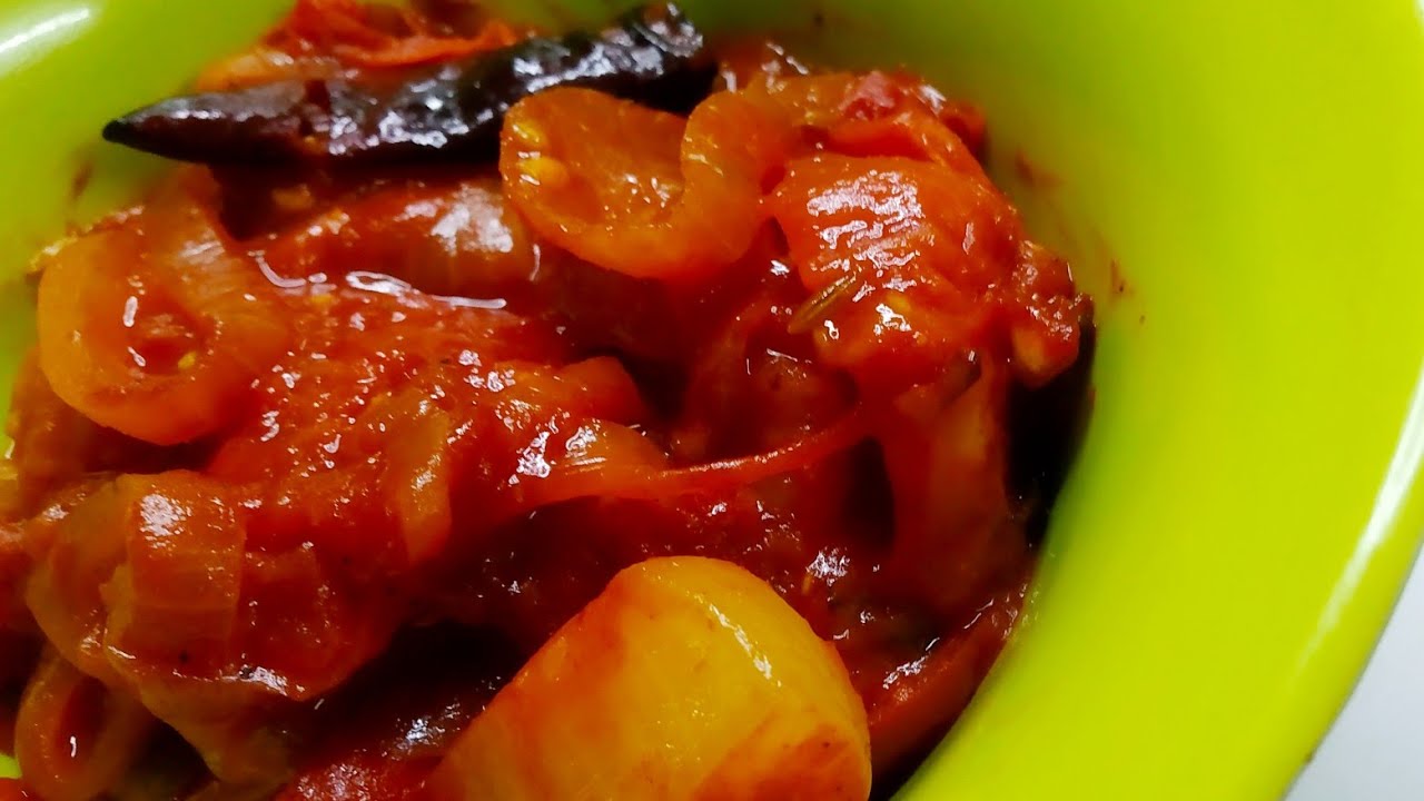 Easy Restaurant Style Tomato Fry/തക്കാളി ഫ്രൈ ചോറിനും ചപ്പാത്തിക്കും