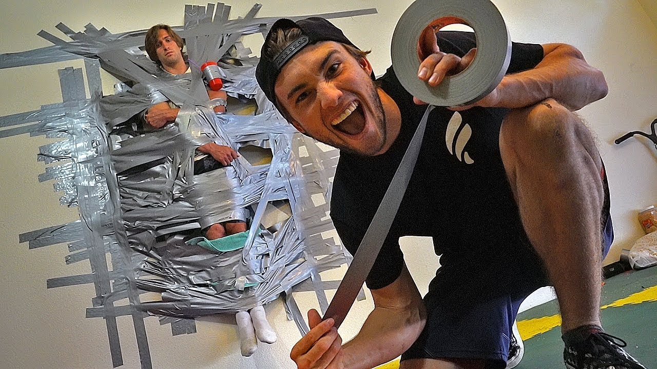 duct-taped-my-big-brother-to-the-wall-prank-youtube