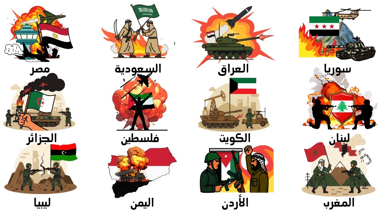 شرح أخطر حرب خاضتها كل دولة عربية في 10 دقائق