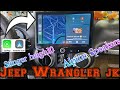 Jeep Wrangler JK Stinger HEIGH10 CarPlay android auto Alpine 6.5" Component speakers Reverse Cam