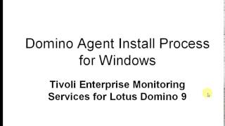 IBM Tivoli monitoring agent for lotus notes 9