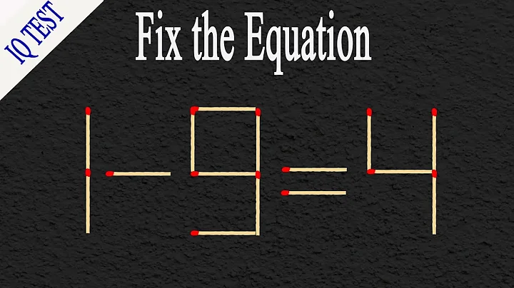 Move 1 matchstick to make the equation correct #matches #matchstickpuzzle #mathtricks #puzzles