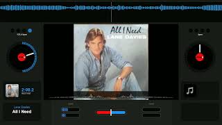 Lane Davies All I Need 1990 Vinyle 45 RPM Single Label Orlando France