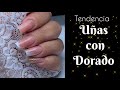 DISEÑOS DE UÑAS CON DORADO 2024 #nailsbeauty #nailart #uñasdemoda #manicure #nailsdesing #2024nails