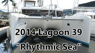 Walkthrough of a 2014 Lagoon 39 catamaran for sale 'Rhythmic Sea'