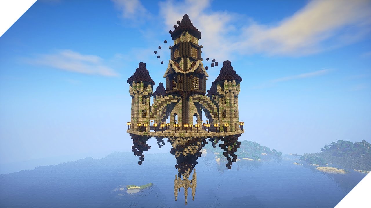 Floating Wizard Castle - Minecraft Build Timelapse - YouTube