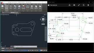 2D AutoCAD practice drawing