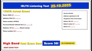 IELTS Listening Practice Test 2025 - Section 4 with Answers and Transcript | 25 Oct 2025