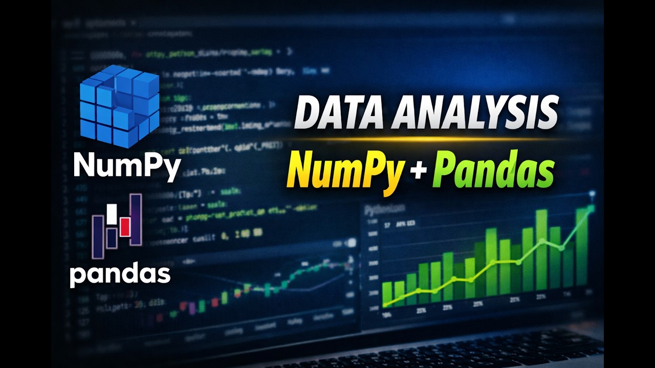 Data Analysis with NumPy & Pandas | Python Full Tutorial for Beginners ...